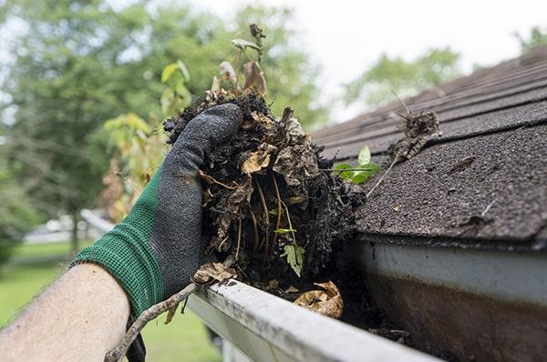 gutter cleaning should be done at least twice a year, in the spring and fall